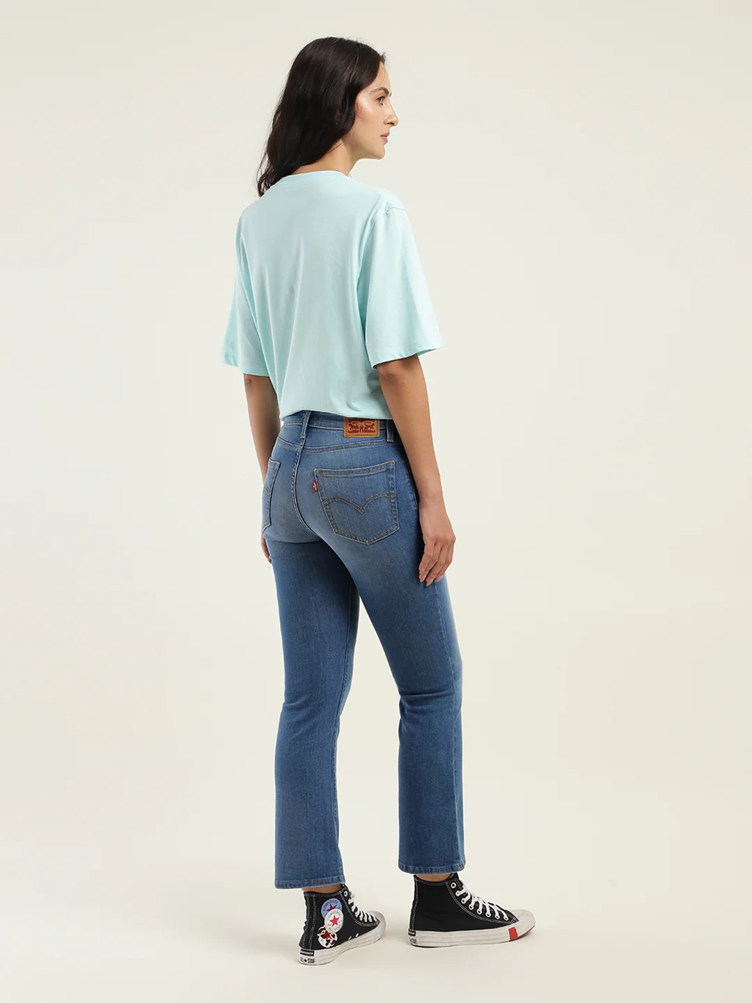 Women's 725 Blue Bootcut Fit High Rise Jeans - Image 3