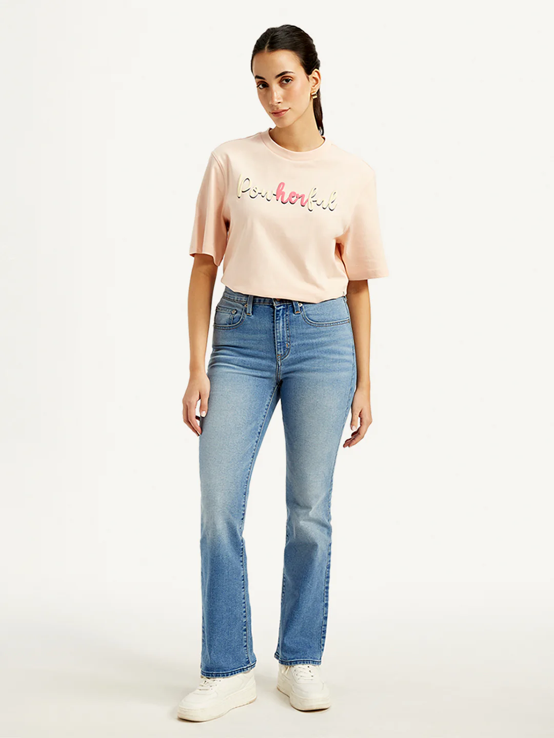 Women's 725 Blue Bootcut Fit High Rise Jeans - Image 2