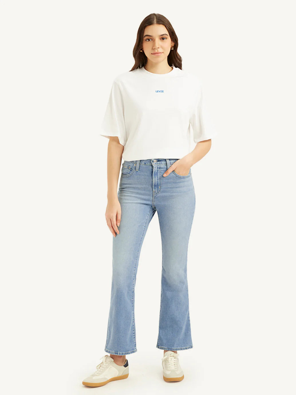 Women's 725 Blue Bootcut Fit High Rise Jeans - Image 2
