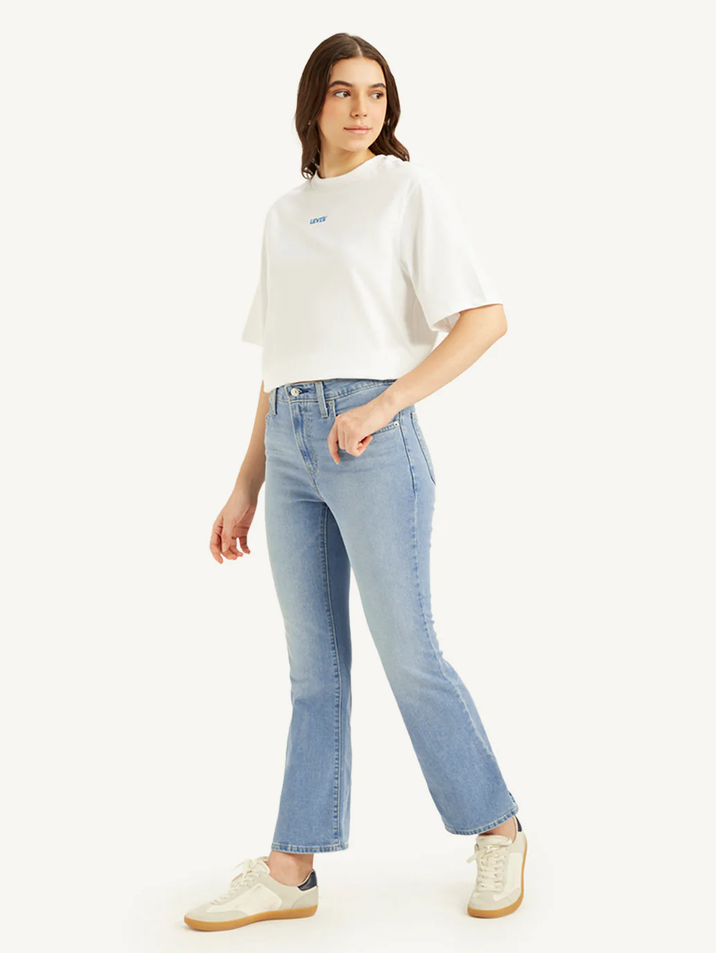 Women's 725 Blue Bootcut Fit High Rise Jeans - Image 6