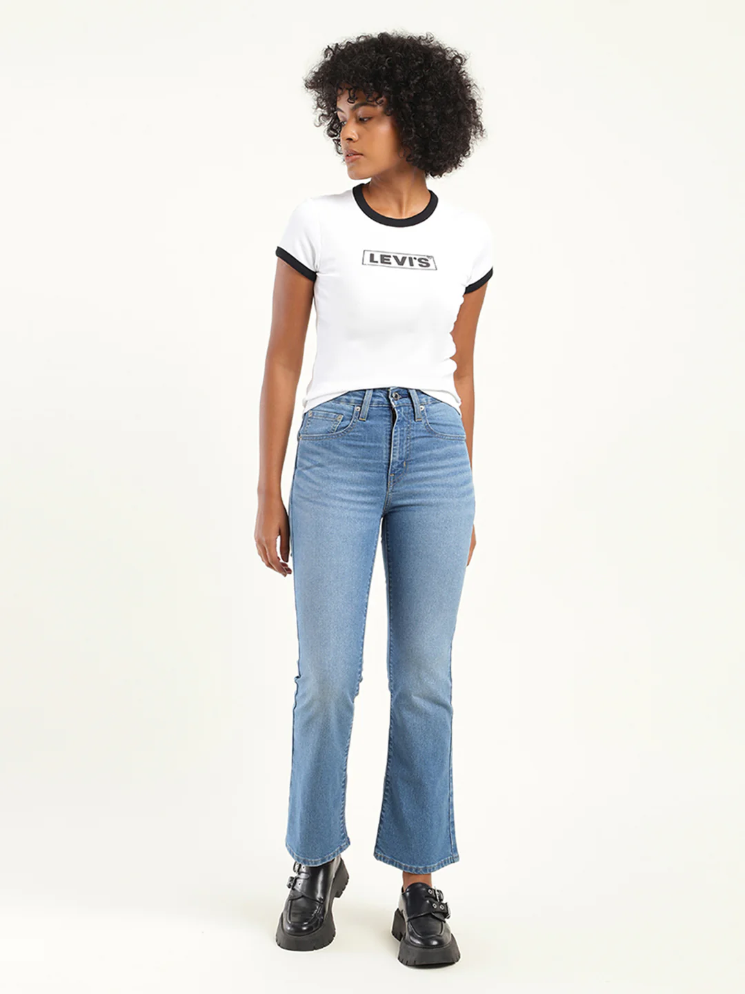 Women's 725 Blue Bootcut Fit High Rise Jeans - Image 2