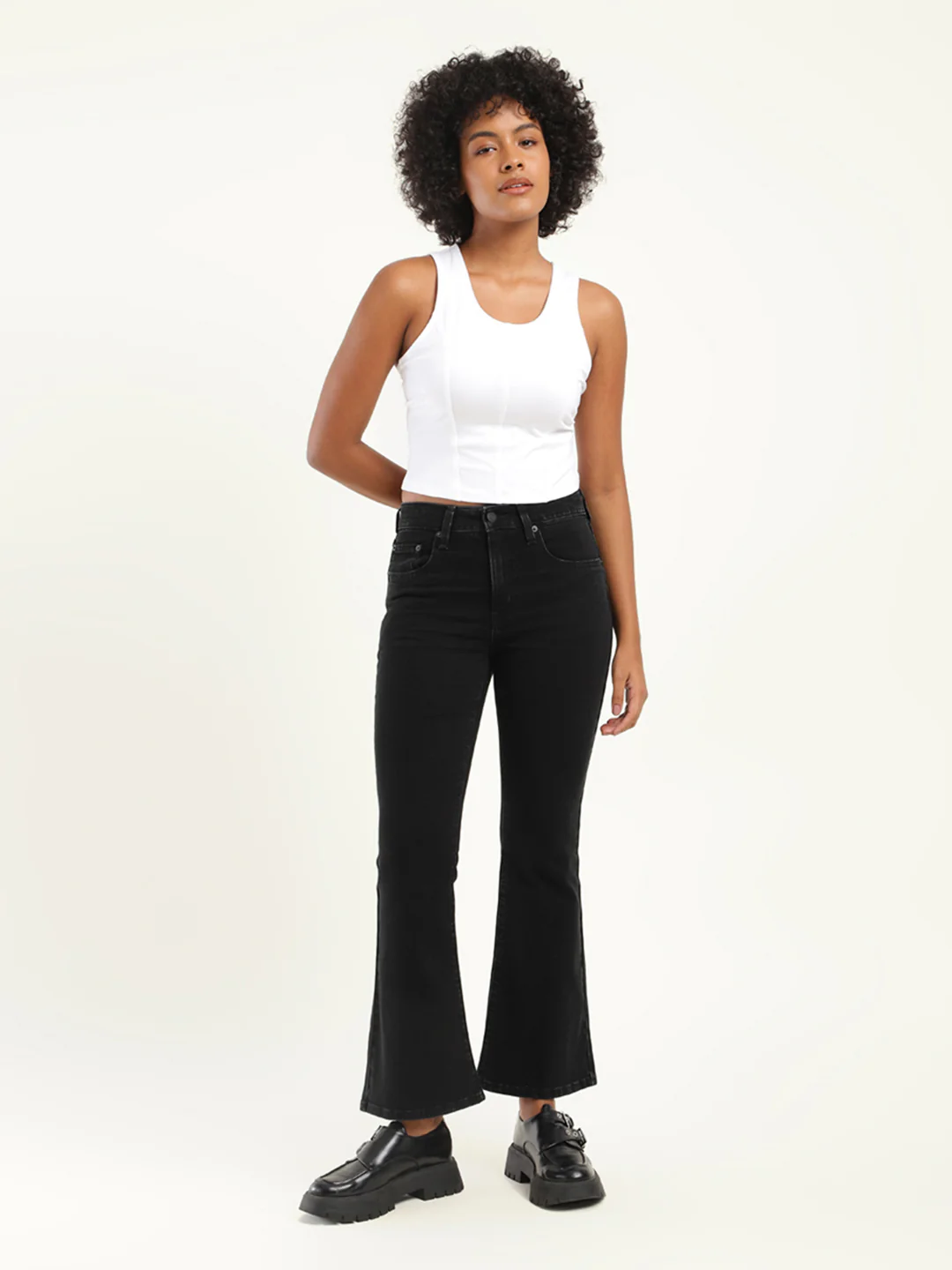 Women's 725 Black Bootcut Fit High Rise Jeans - Image 2