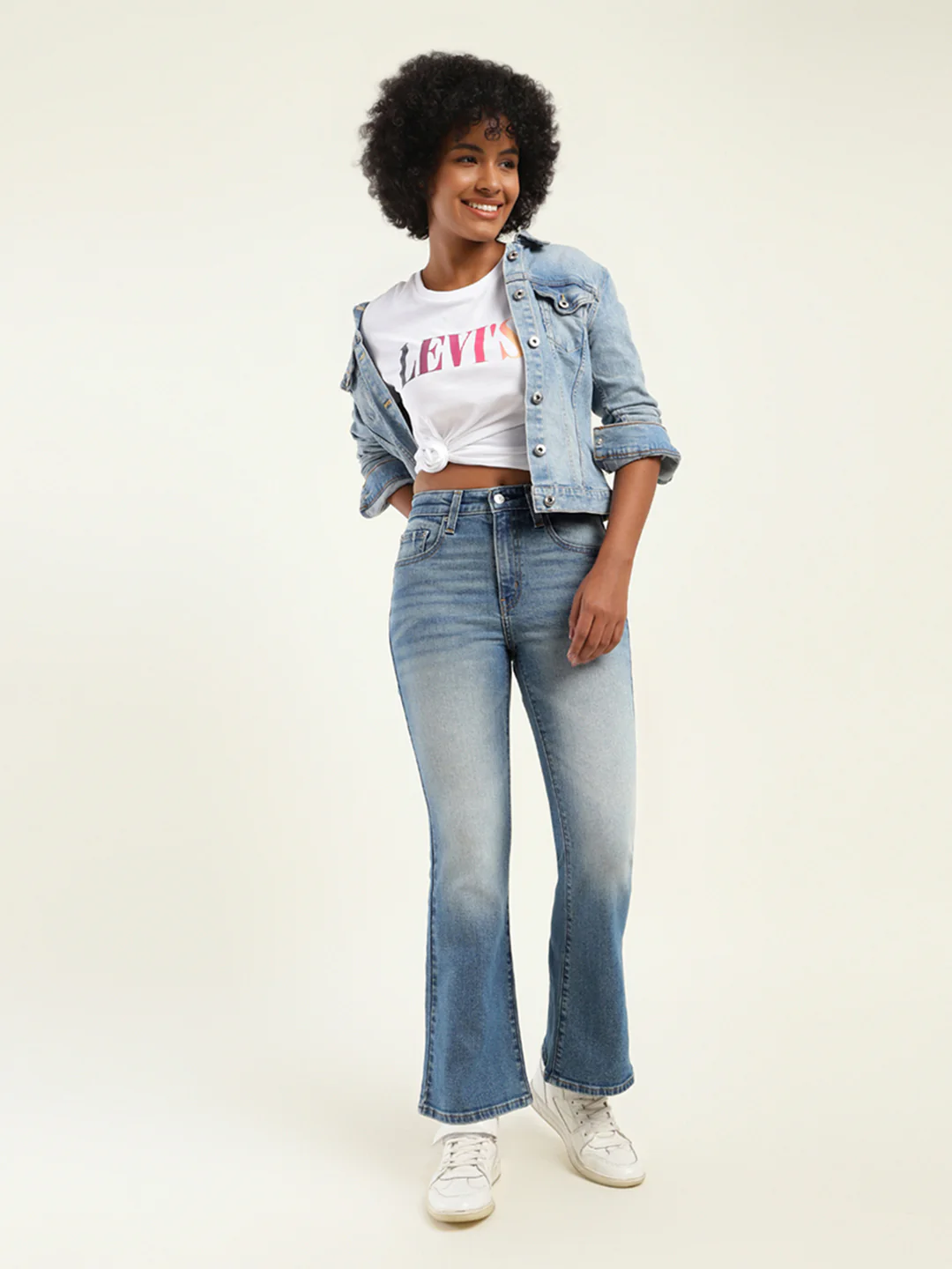 Women's 710 Blue Skinny Fit High Rise Jeans