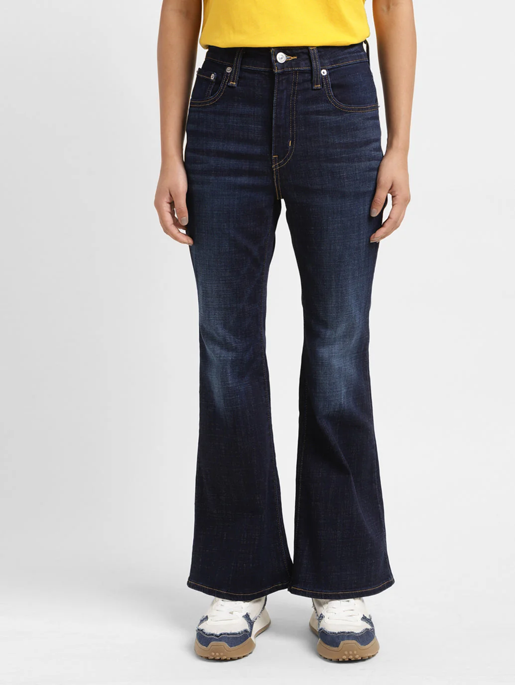 Women's 726 Blue Flared Fit High Rise Jeans