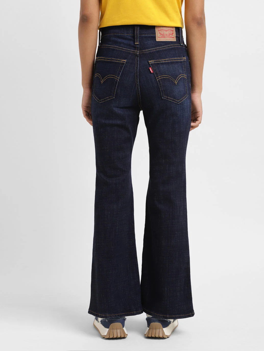 Women's 726 Blue Flared Fit High Rise Jeans - Image 3