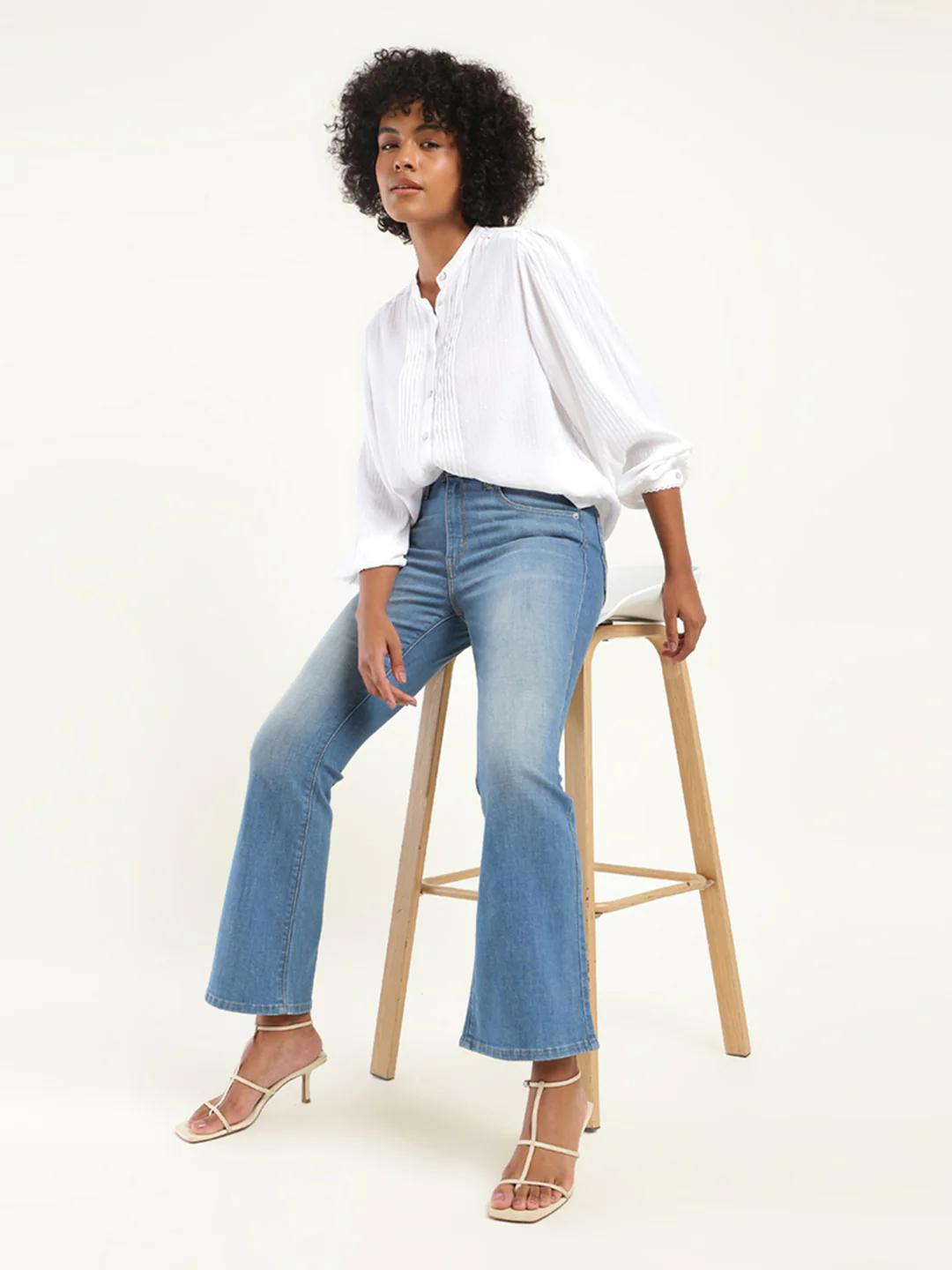 Women's 710 Blue Skinny Fit High Rise Jeans - Image 5