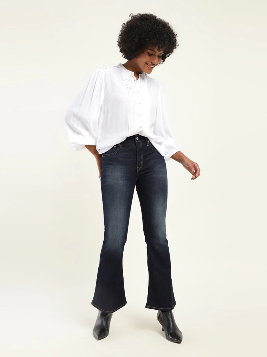 Women's 710 Blue Skinny Fit High Rise Jeans
