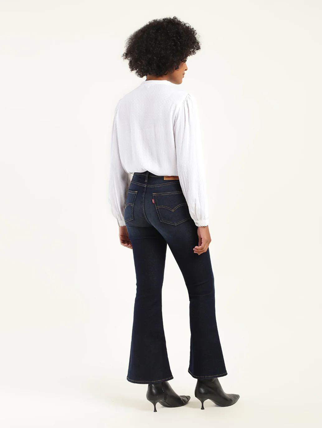 Women's 710 Blue Skinny Fit High Rise Jeans - Image 3