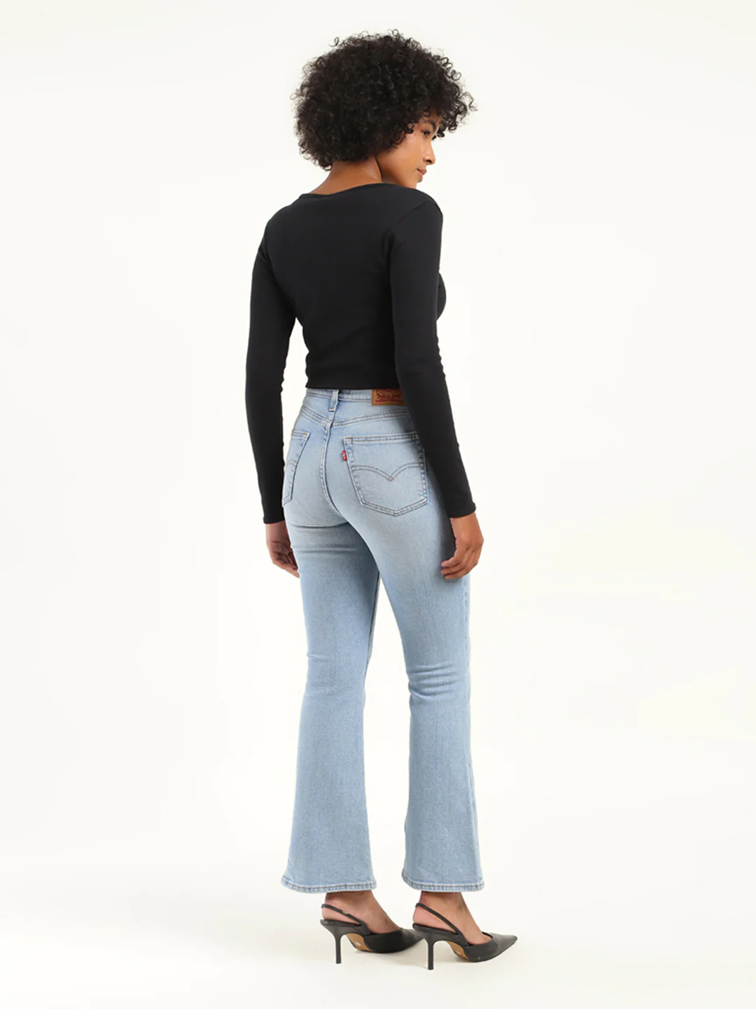 Women's 710 Blue Skinny Fit High Rise Jeans - Image 3