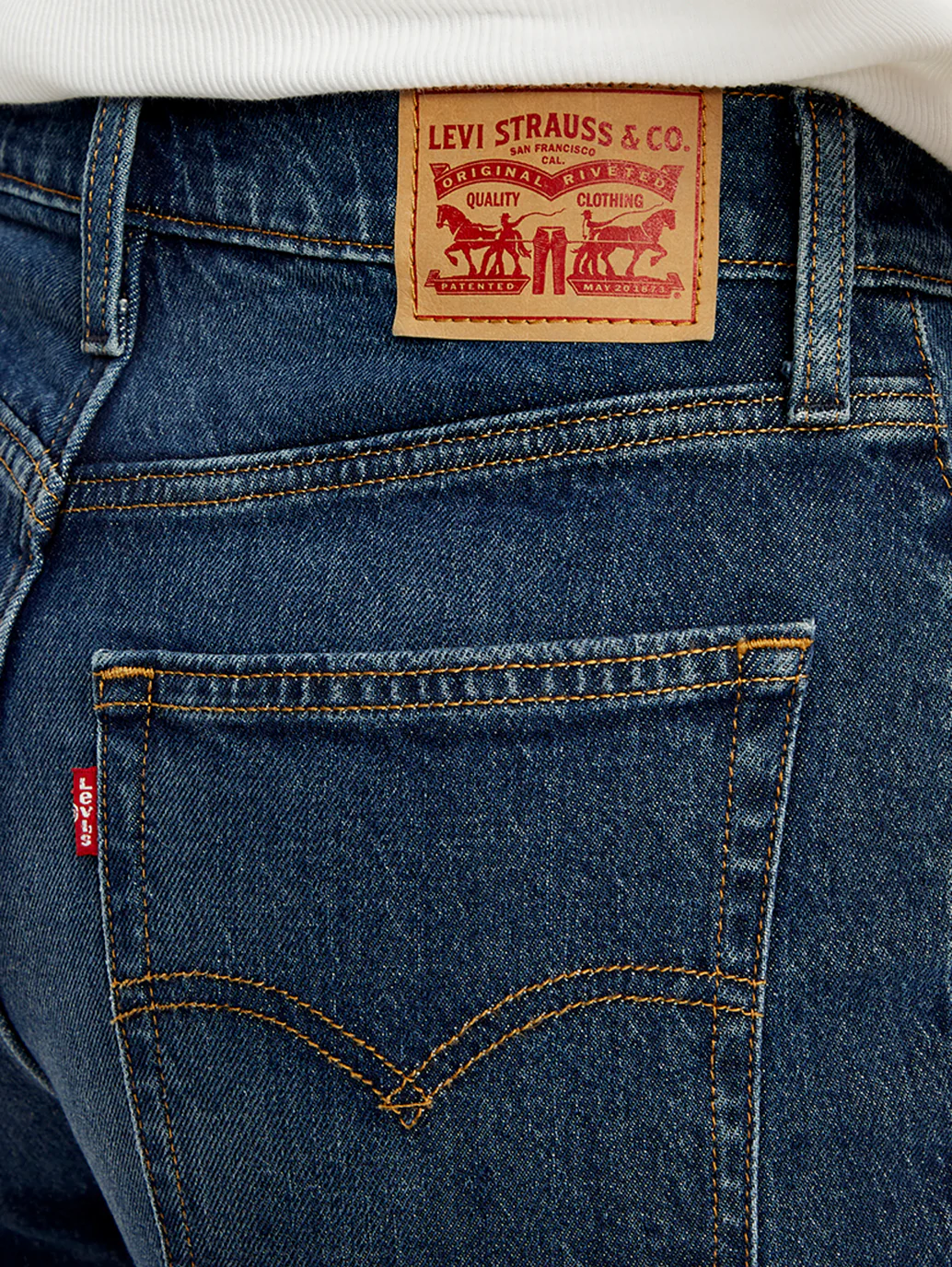 Women's 94 Blue Baggy Fit Mid Rise Jeans - Image 6
