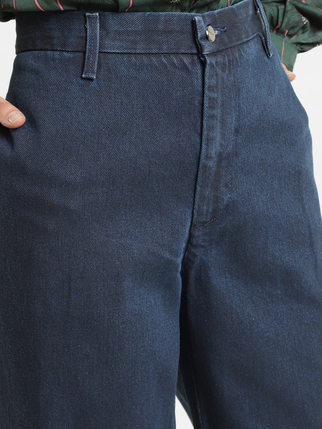 Women's 94 Blue Baggy Fit Mid Rise Jeans - Image 6