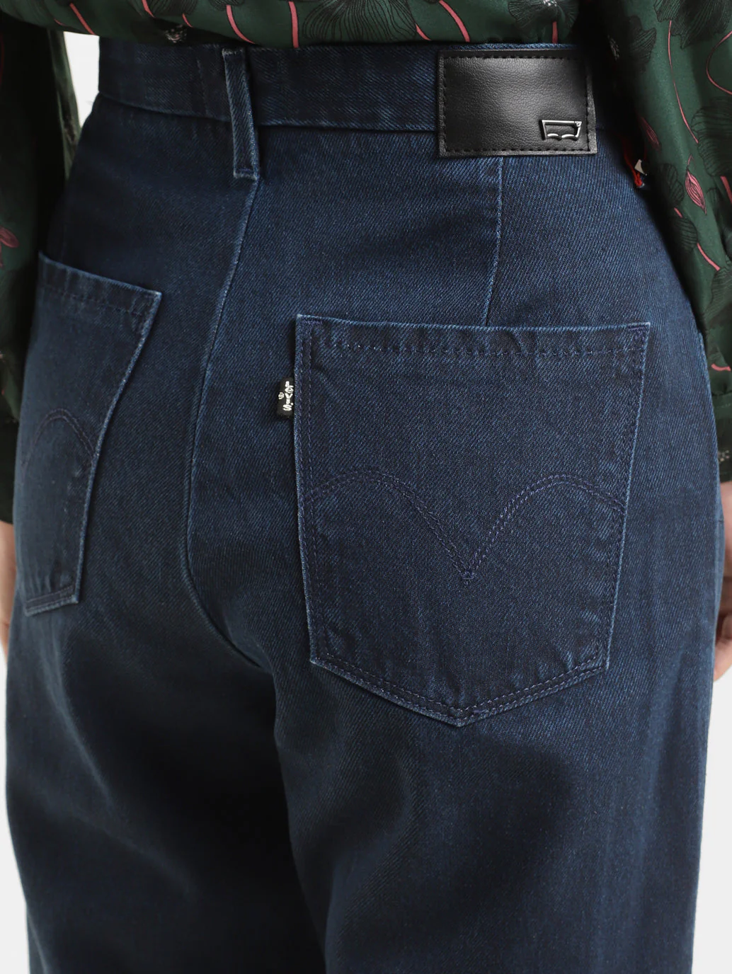 Women's 94 Blue Baggy Fit Mid Rise Jeans - Image 7