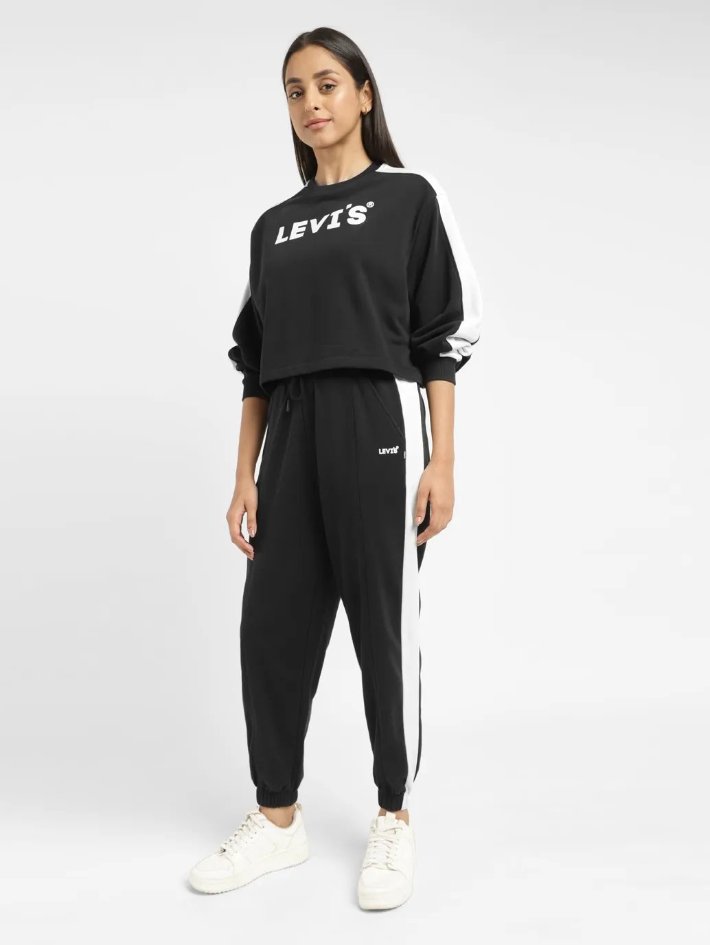 Women's High Rise Black Regular Fit Joggers - Image 7