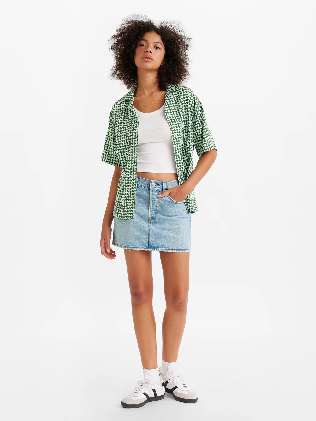 Women's High Rise Blue Regular Fit Skirt - Image 6