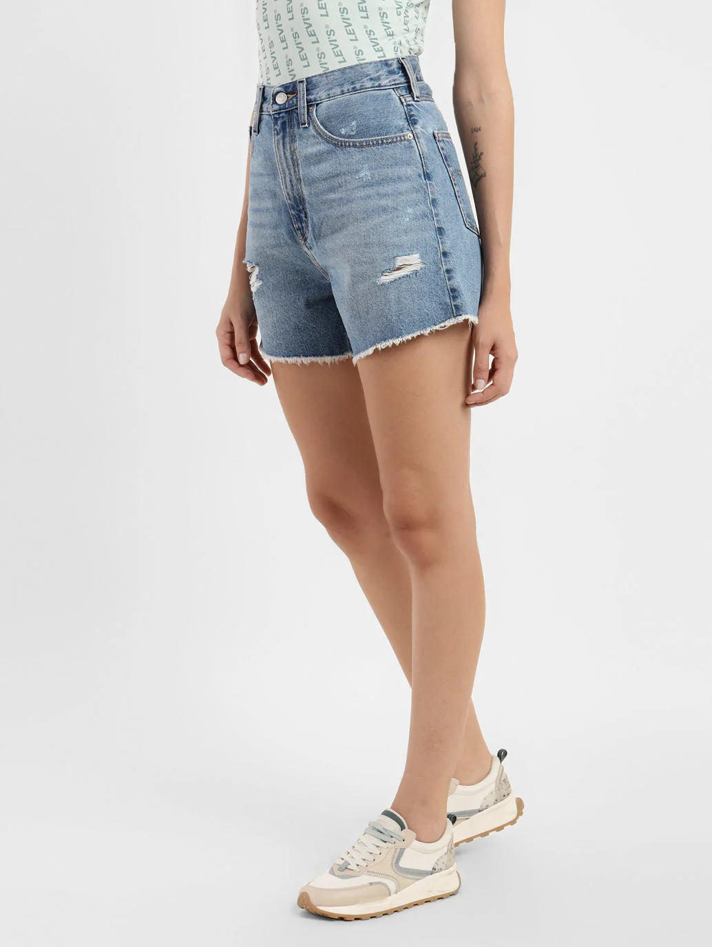 Women's High Rise Slim Fit Shorts - Image 4