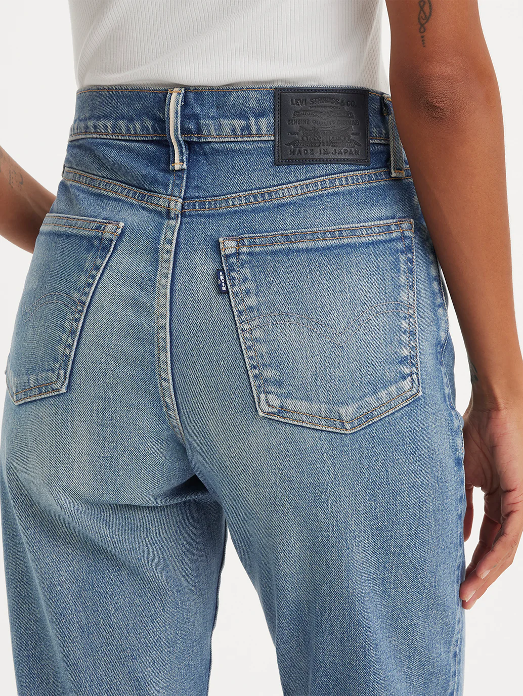 Women's Blue Loose Fit High Rise Boyfriend Jeans - Image 15