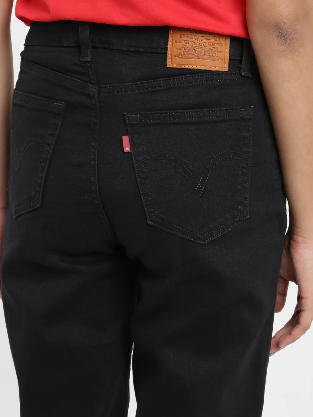 Women's Black Loose Fit High Rise Boyfriend Jeans - Image 6