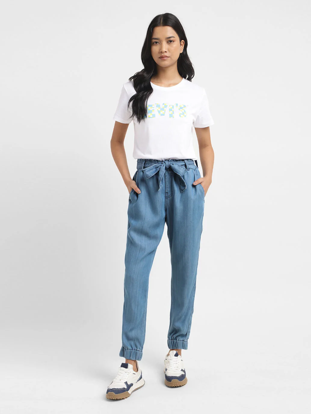 Women's High Rise Regular Fit Joggers - Image 2