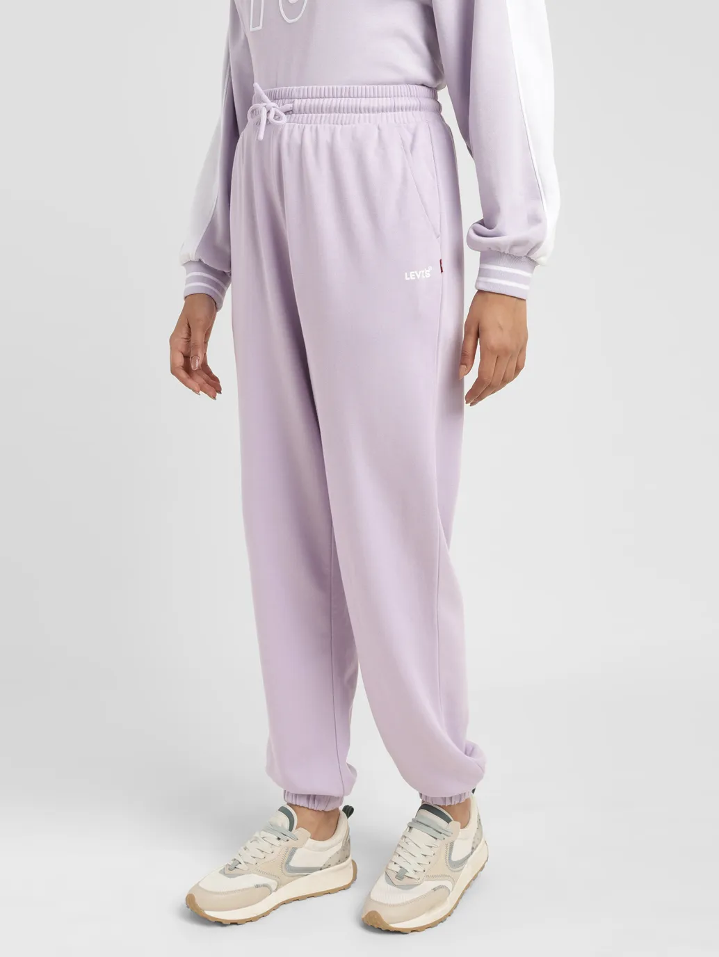 Women's High Rise Lilac Regular Fit Joggers - Image 4