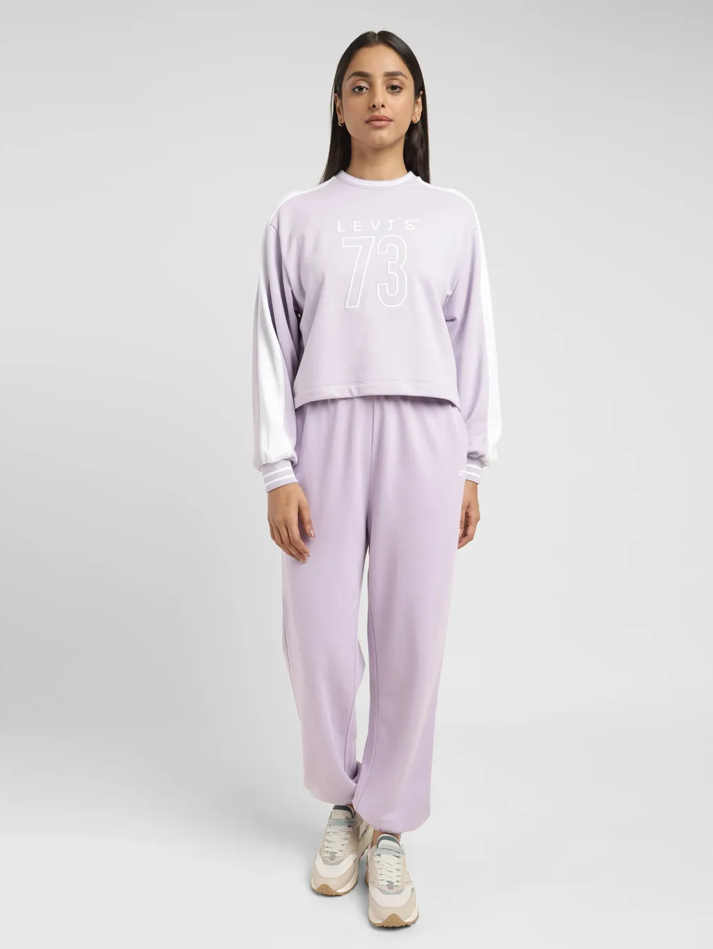 Women's High Rise Lilac Regular Fit Joggers - Image 7