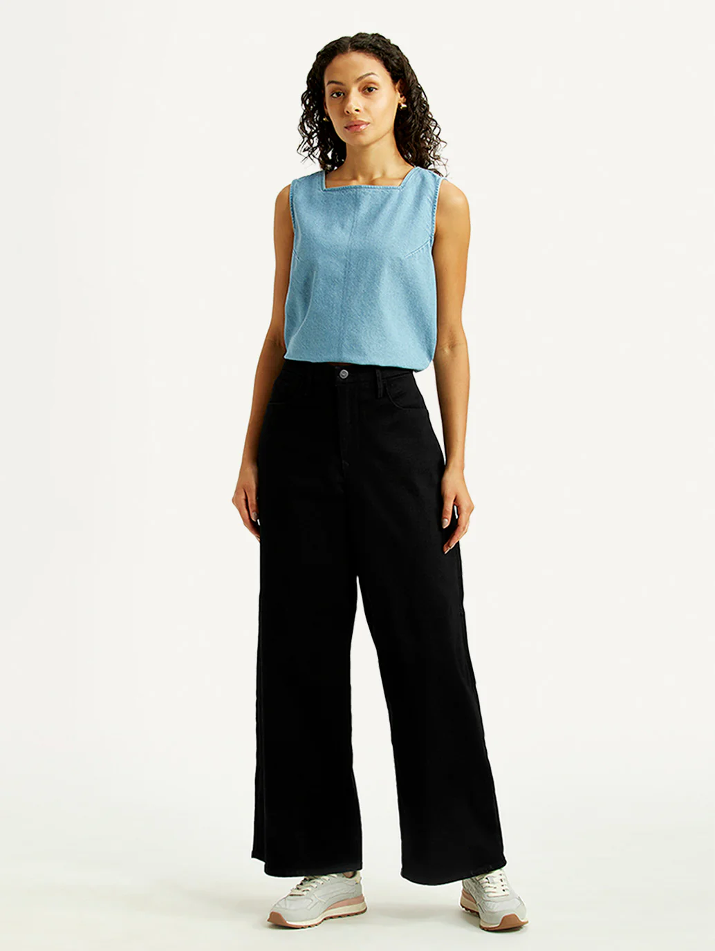 Women's Black XL Straight Loose Fit High Rise Redloop Jeans - Image 6