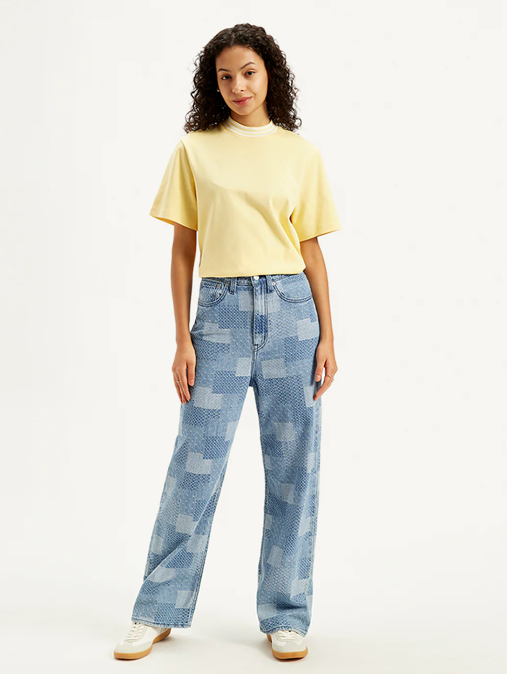 Women's Indigo Loose Fit High Rise Jeans