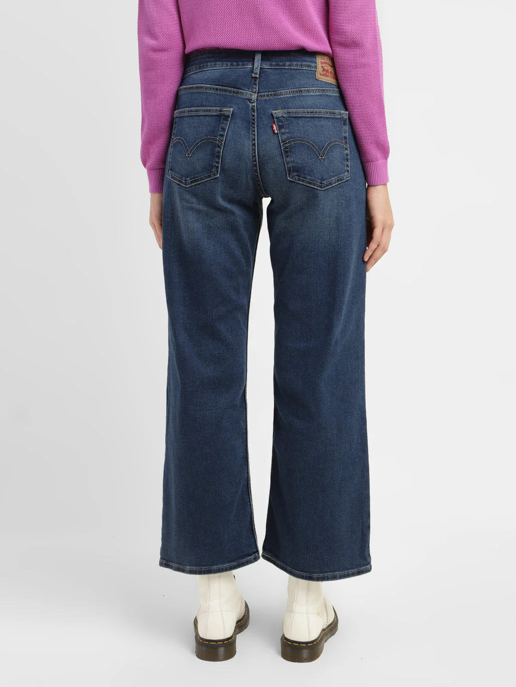 Women's Blue Loose Fit Low Rise Jeans - Image 3
