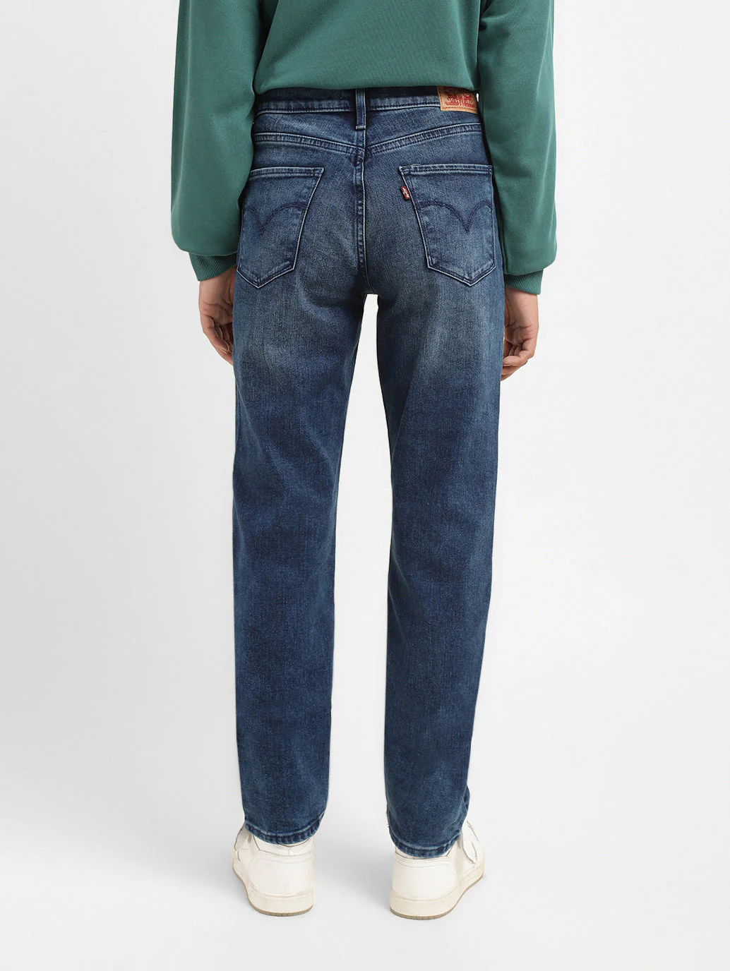 Women's 312 Blue Straight Fit Mid Rise Jeans - Image 3