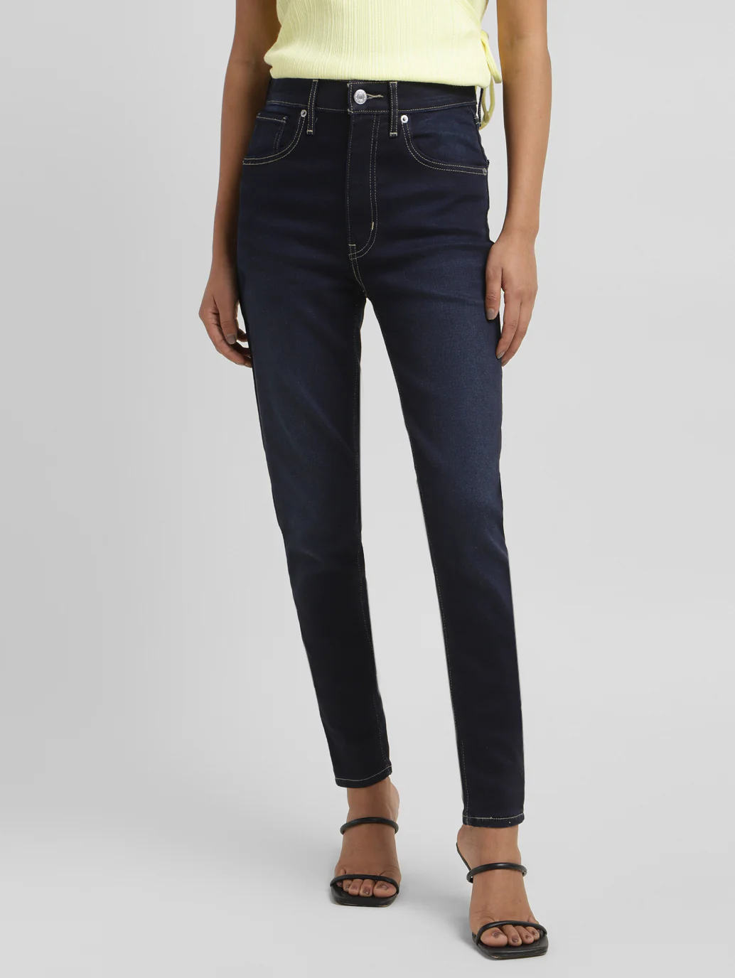 Women's Blue Mile High Wide Leg Fit High Rise Jeans