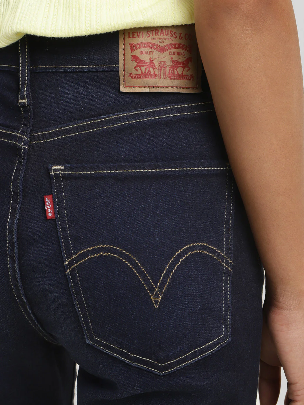 Women's Blue Mile High Wide Leg Fit High Rise Jeans - Image 6