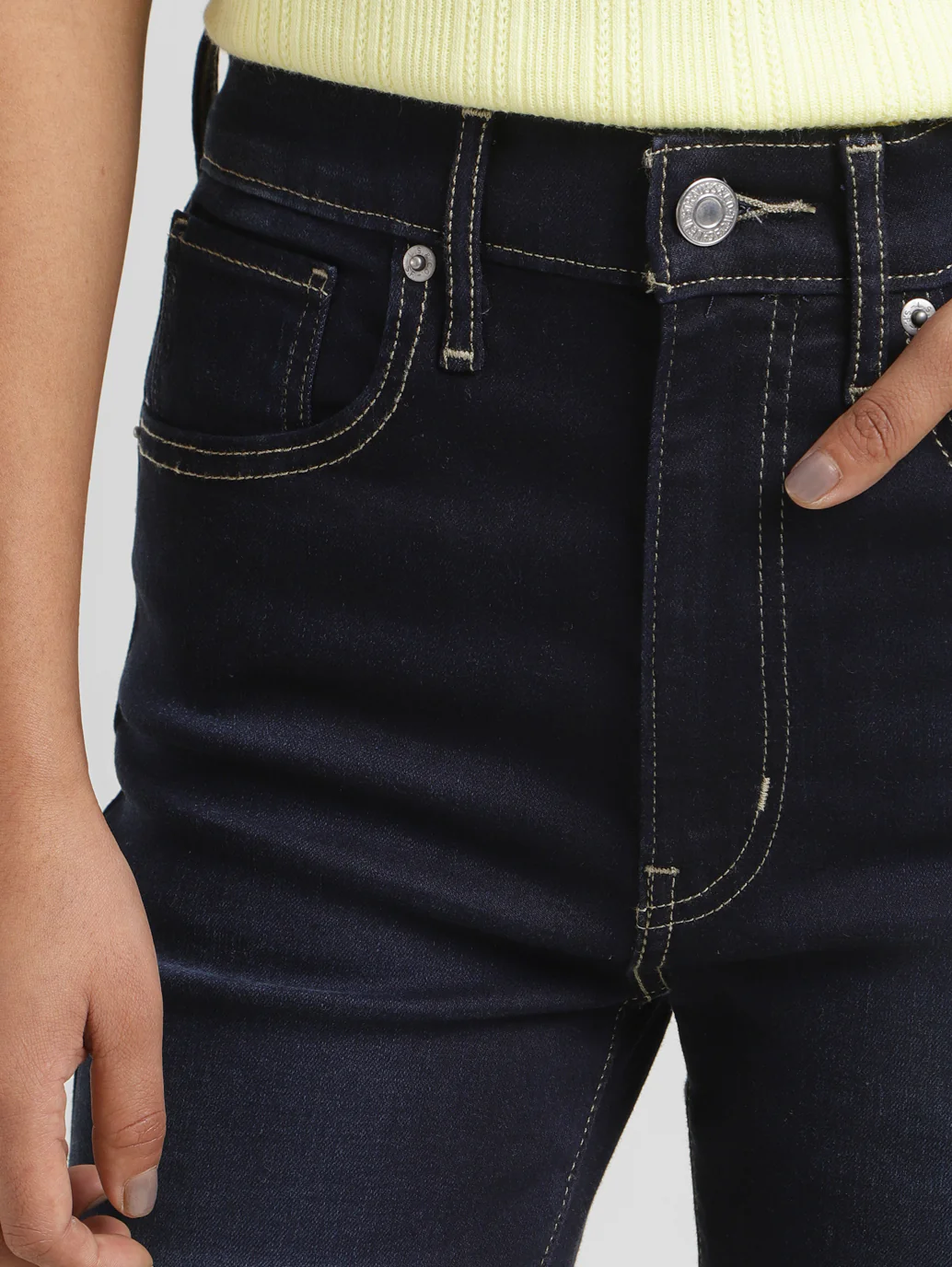 Women's Blue Mile High Wide Leg Fit High Rise Jeans - Image 8