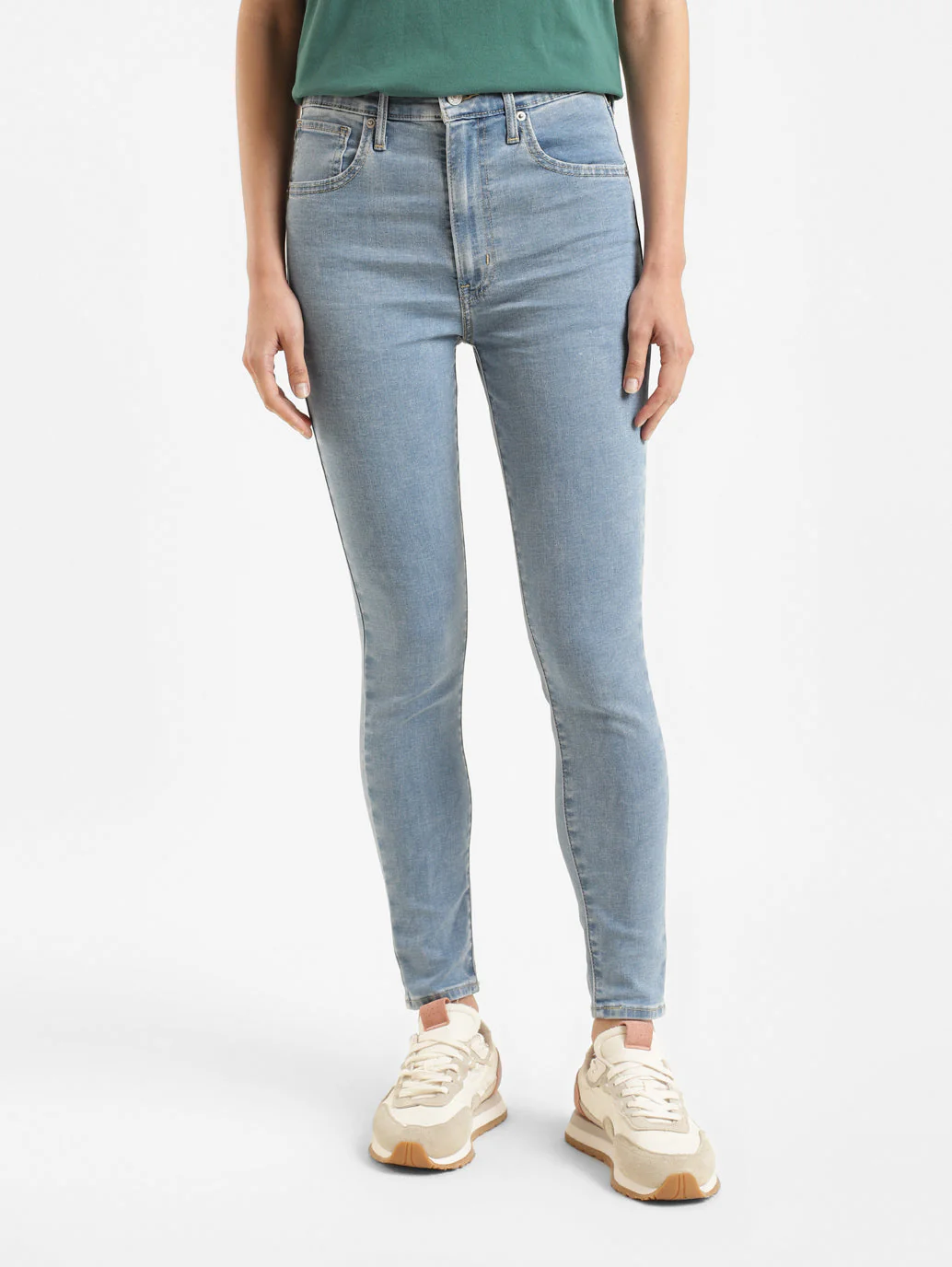 Women's Blue Mile High Wide Leg Fit High Rise Jeans