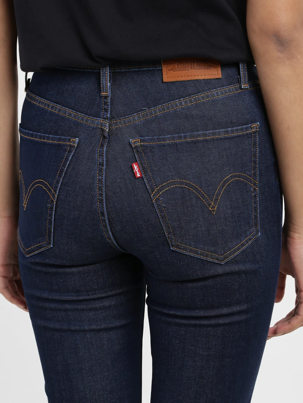 Women's Blue Mile High Wide Leg Fit High Rise Jeans - Image 5