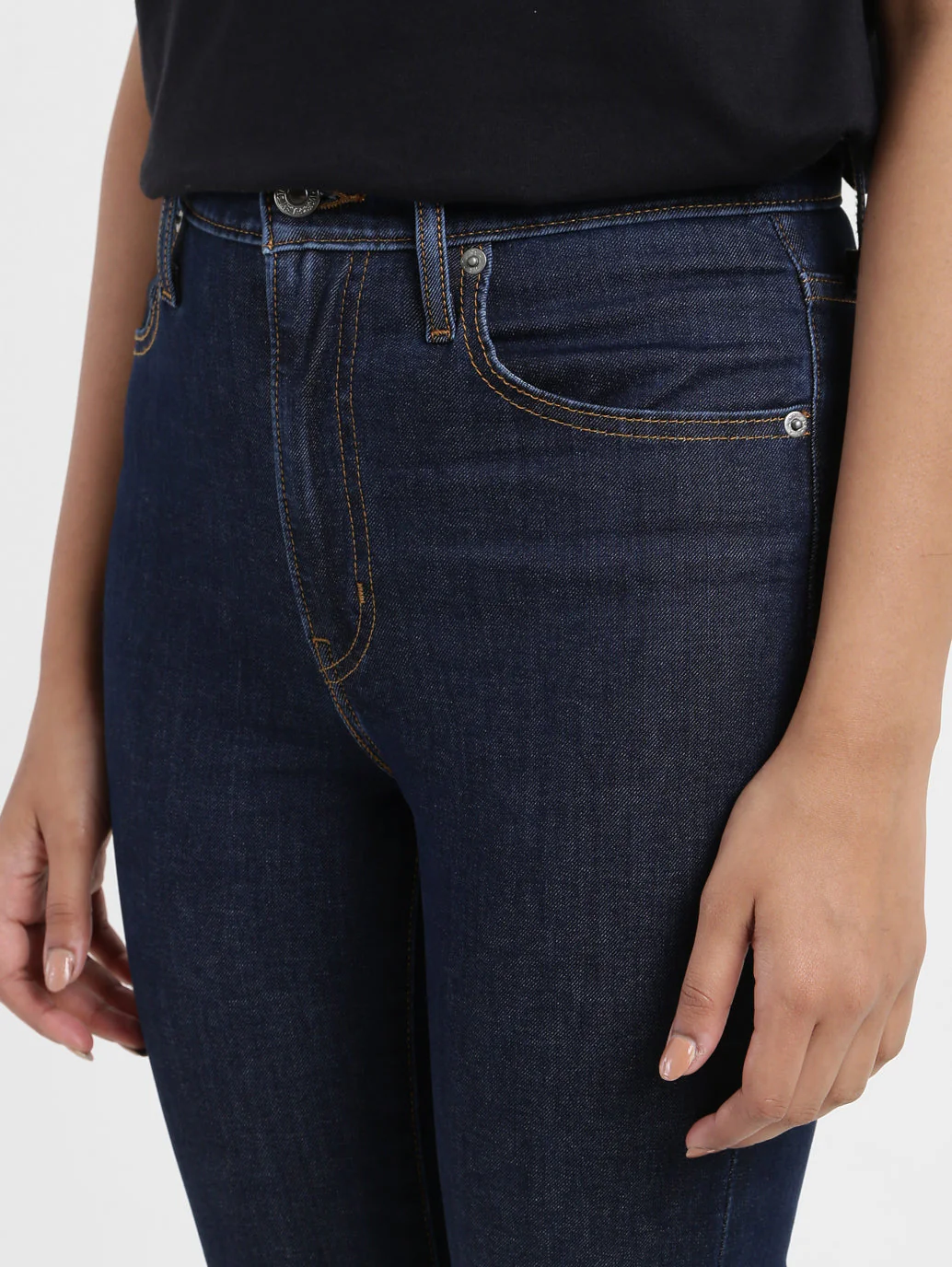 Women's Blue Mile High Wide Leg Fit High Rise Jeans - Image 6