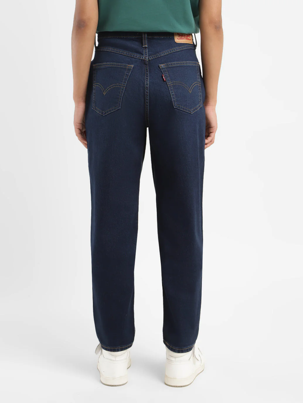 Women's Blue Mom Loose Fit High Rise Jeans - Image 3