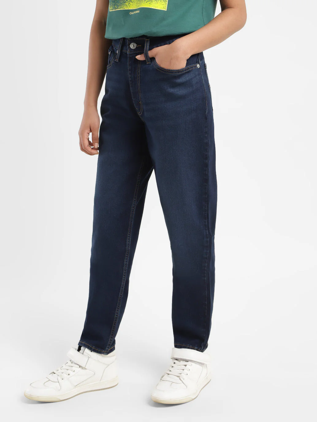 Women's Blue Mom Loose Fit High Rise Jeans - Image 5