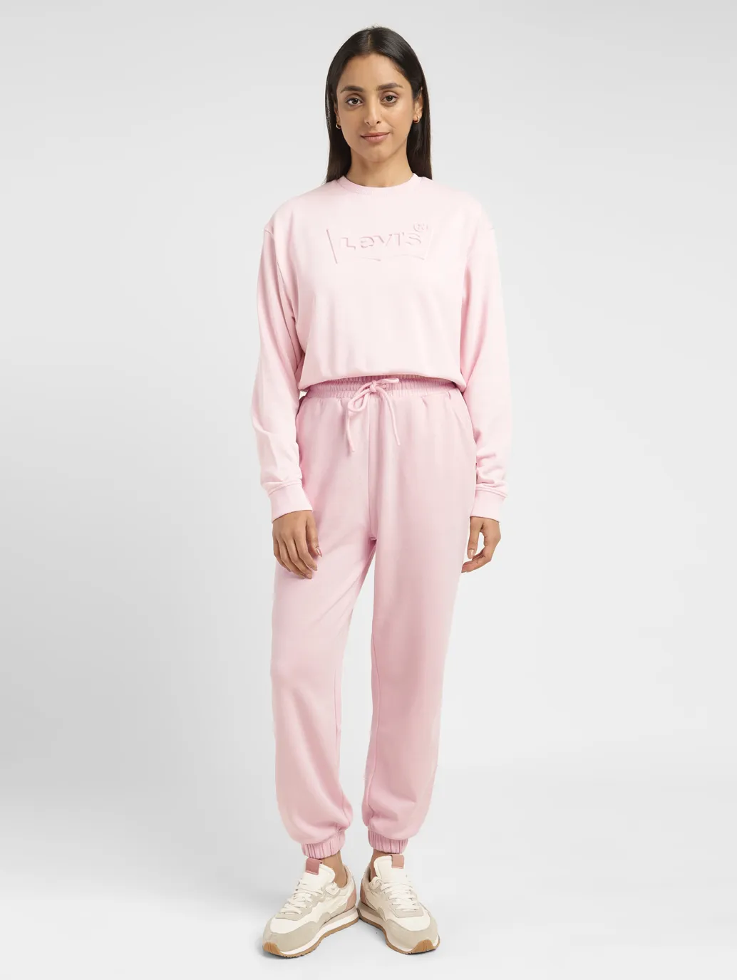 Women's High Rise Pink Regular Fit Joggers