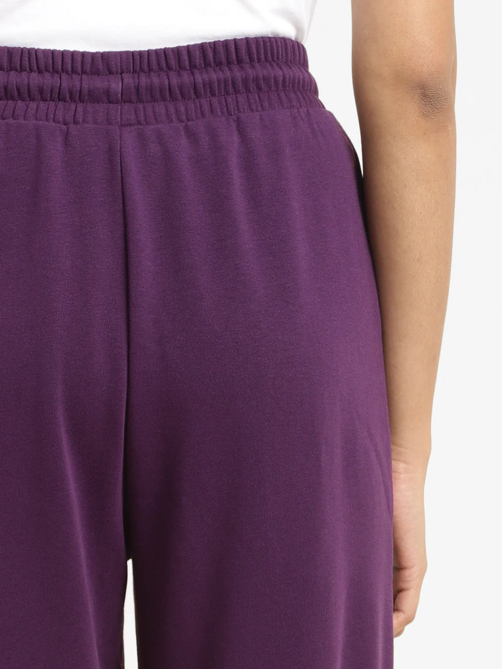 Women's High Rise Purple Regular Fit Joggers - Image 5