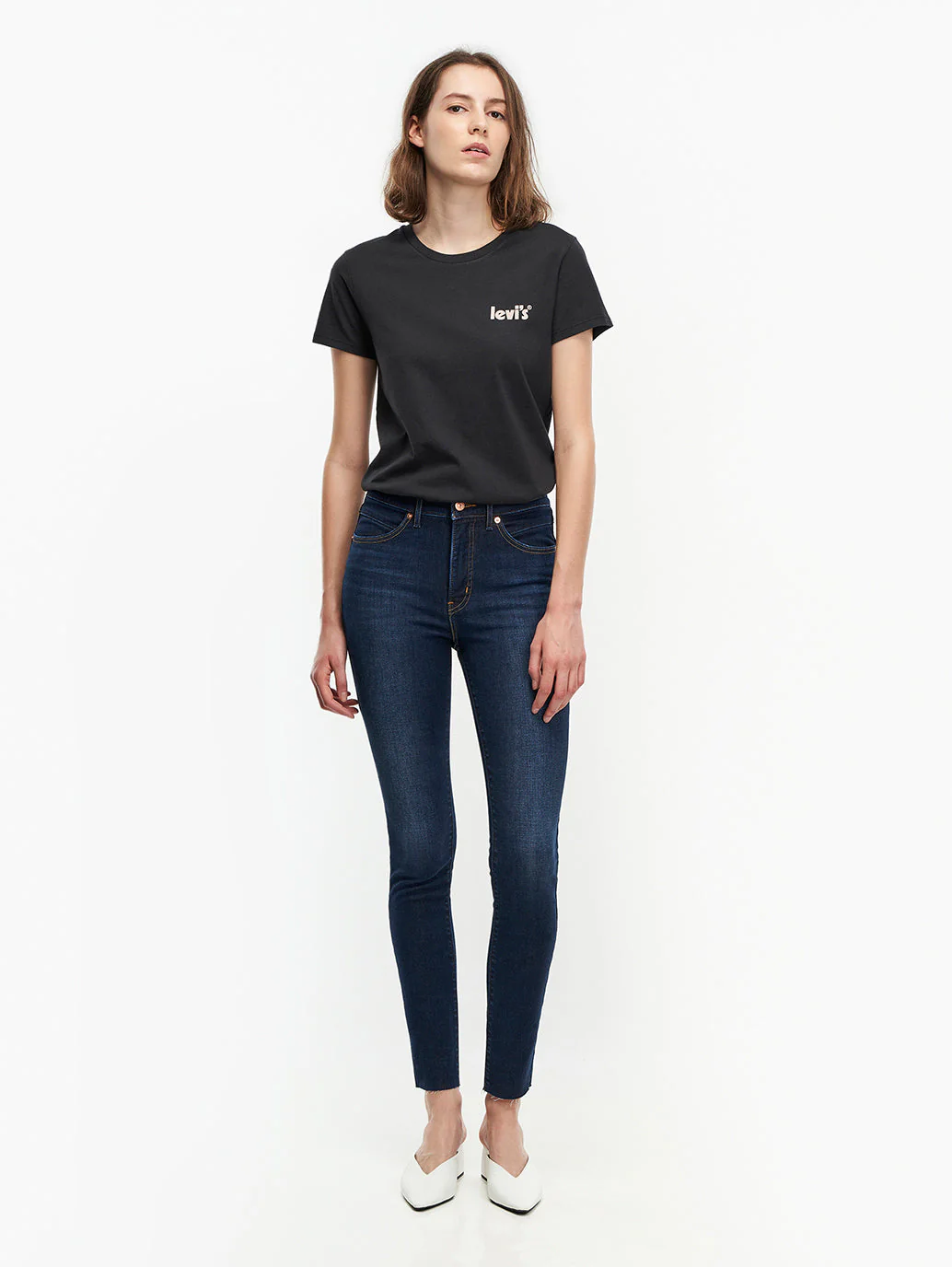 Women's Navy Blue Revel Shaping Skinny Fit High Rise Jeans - Image 8