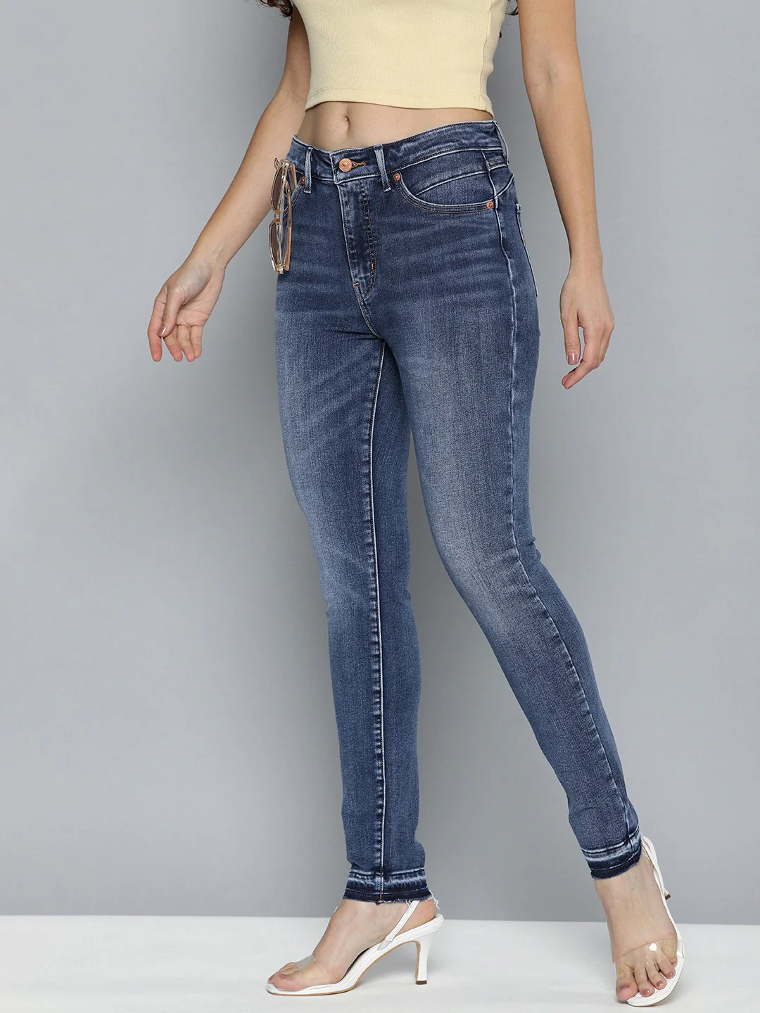 Women's Blue Revel Shaping Skinny Fit High Rise Jeans