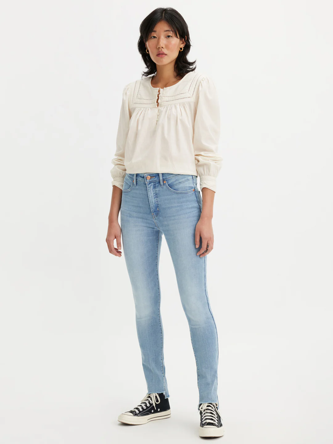 Women's Light Blue Revel Shaping Skinny Fit High Rise Jeans
