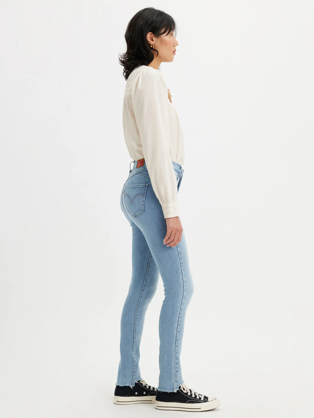 Women's Light Blue Revel Shaping Skinny Fit High Rise Jeans - Image 2