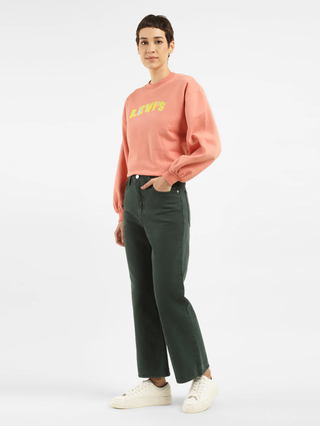Women's White Bootcut Fit High Rise Jeans - Image 7