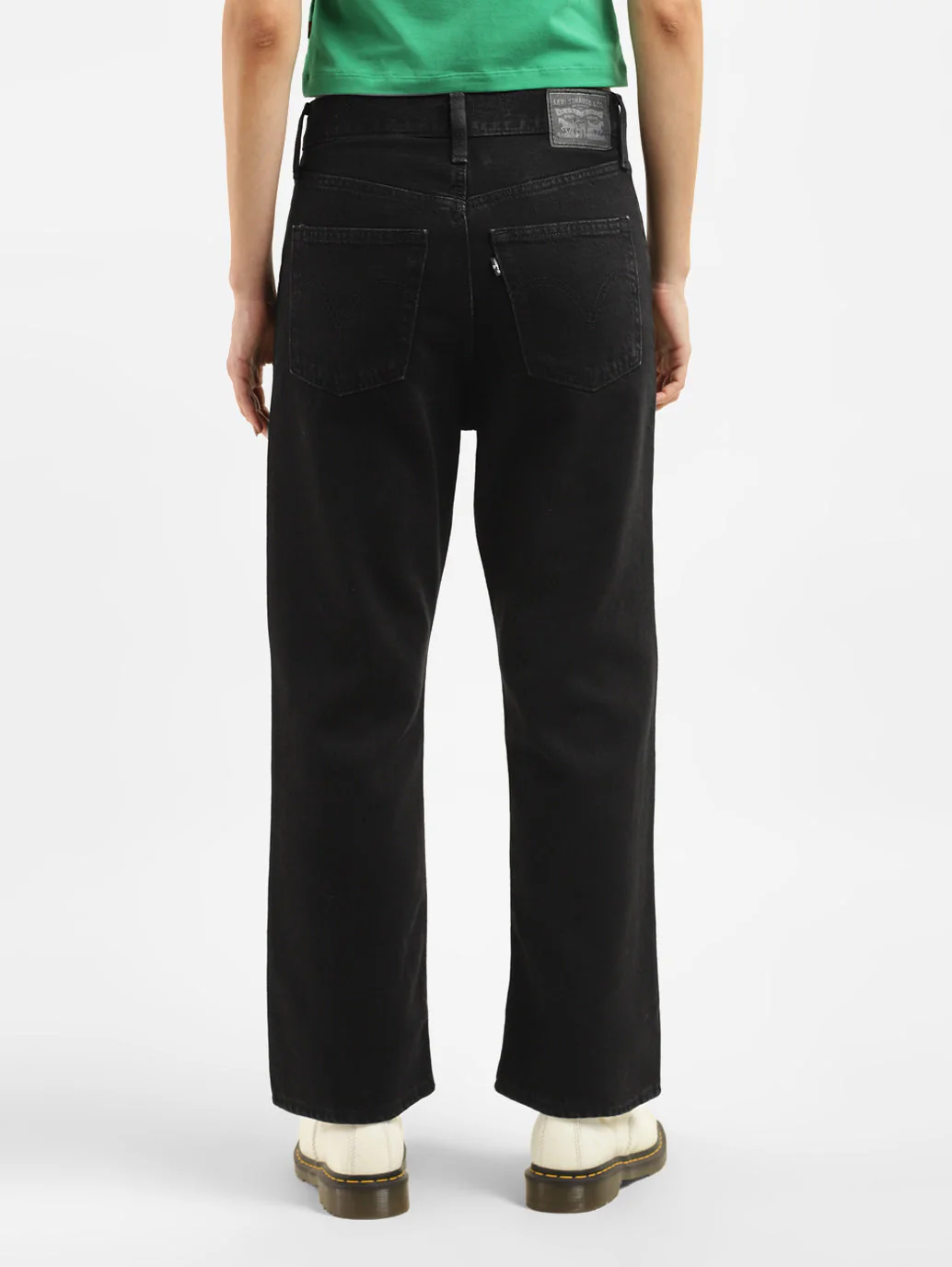 Women's Black Bootcut Fit High Rise Jeans - Image 3