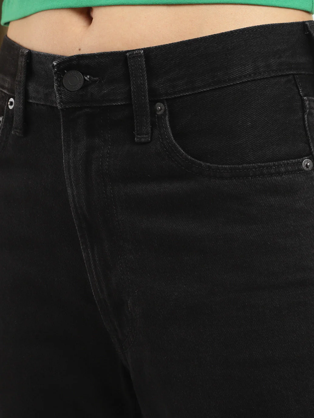Women's Black Bootcut Fit High Rise Jeans - Image 5