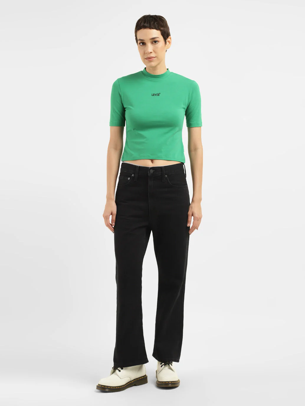 Women's Black Bootcut Fit High Rise Jeans - Image 7