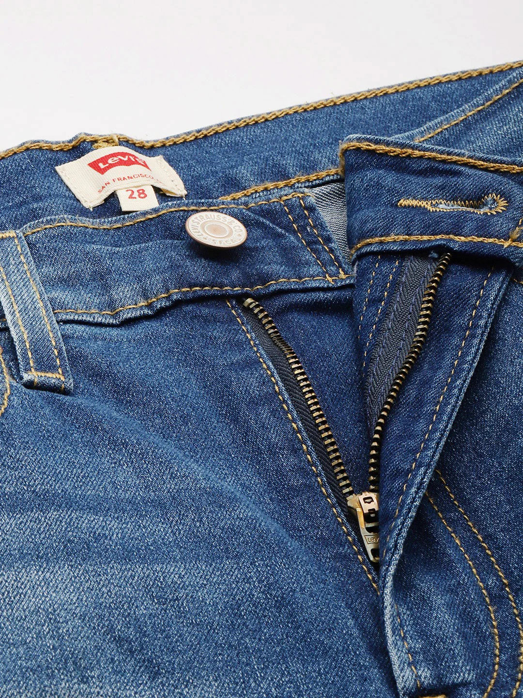 Women's Blue Ribcage Straight Fit High Rise Jeans - Image 5
