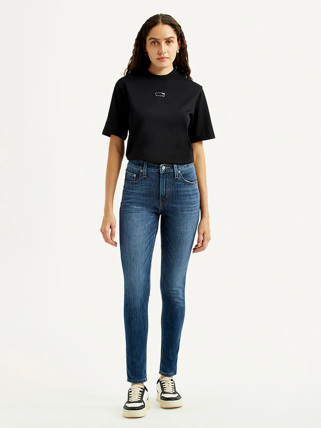 Women's Blue Skinny Fit High Rise Jeans - Image 6