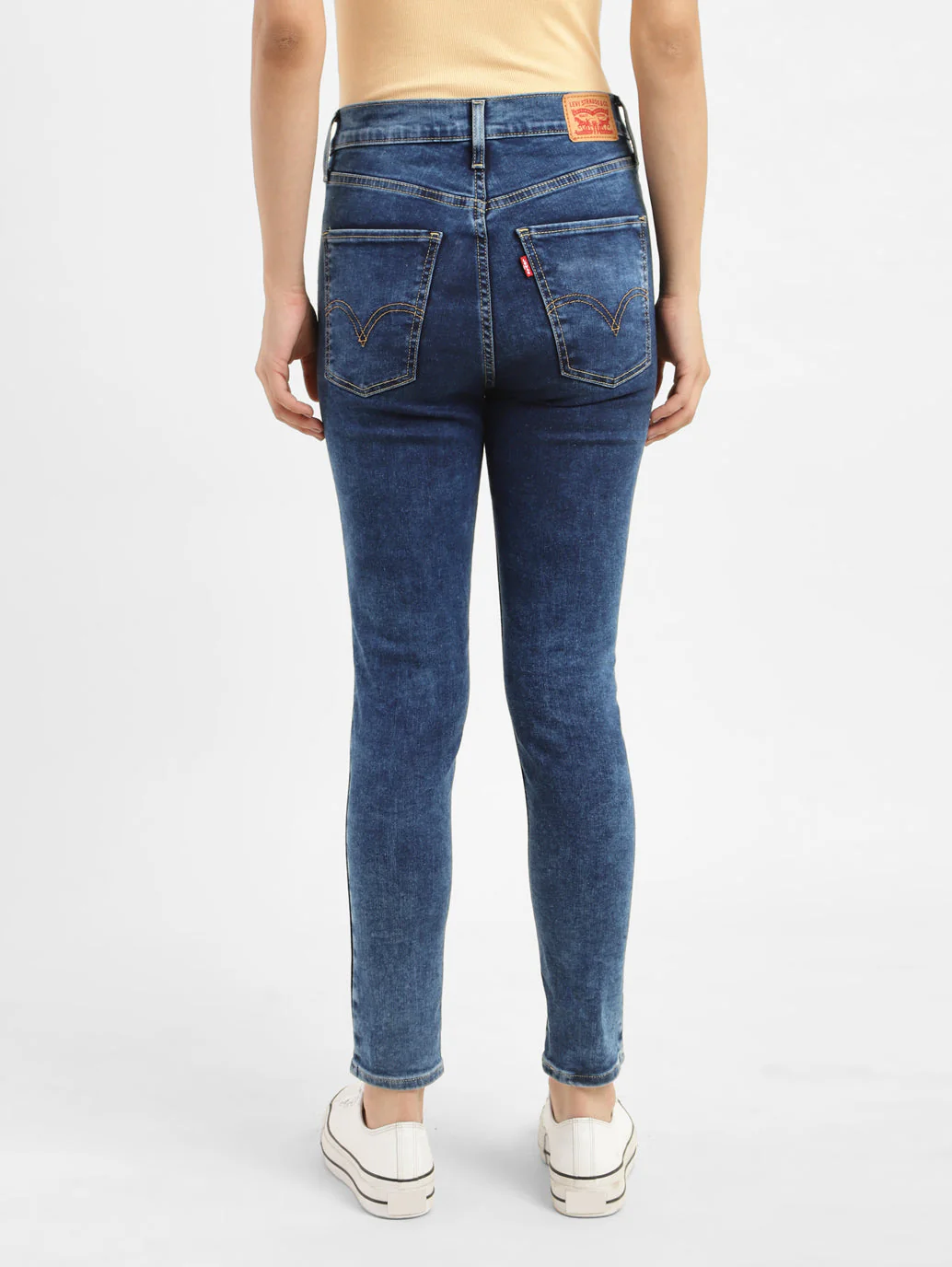 Women's Indigo Mile High Wide Leg Fit High Rise Jeans - Image 3