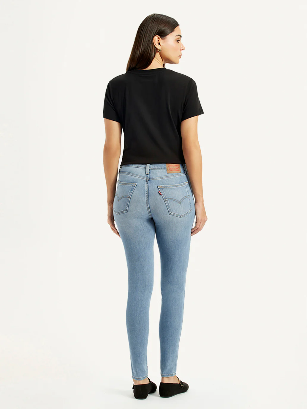 Women's High Rise Skinny Light Blue Jeans - Image 4